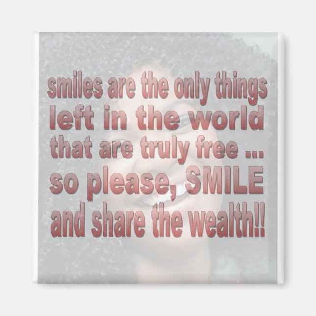 Imã Sorrisos são Grátis  (Frente)