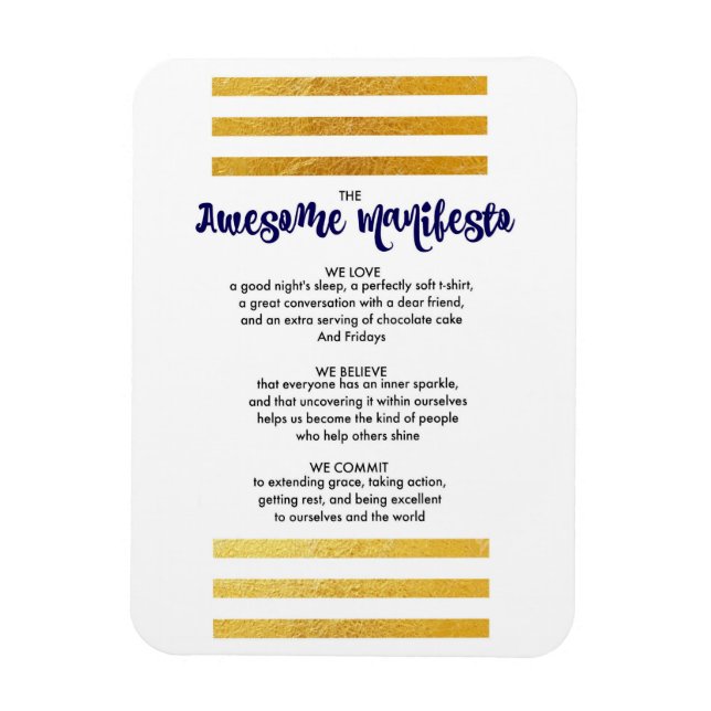 Ímã Sorta Incrível Manifesto Magnet (Vertical)