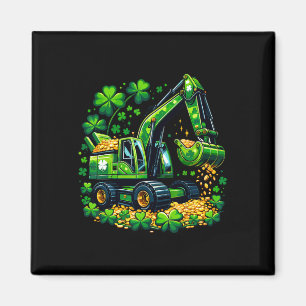 Imã Sorte de Escavação Trevo St Patricks Escavadeira C