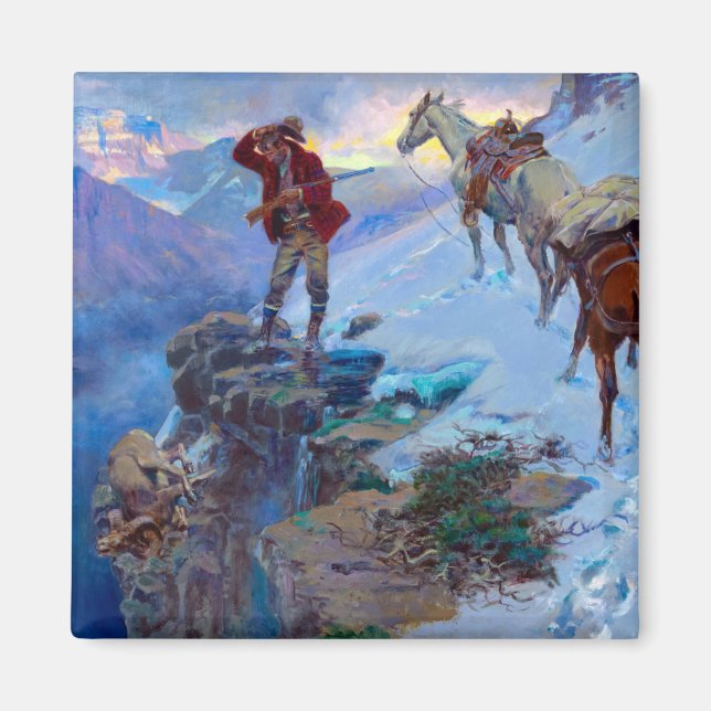 Imã Sorte de Hunter por Charles Marion Russell (Frente)