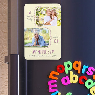 Ímã Sorte ter seu Dia de as mães de Fotografia vovó 