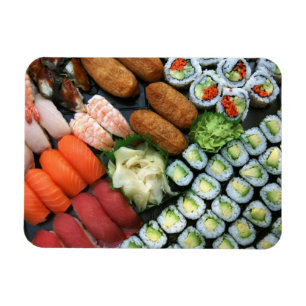 Ímã Sortimento de favoritos de sushi japonês