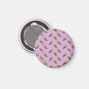 Imã Sorvete amarelo em roxo
