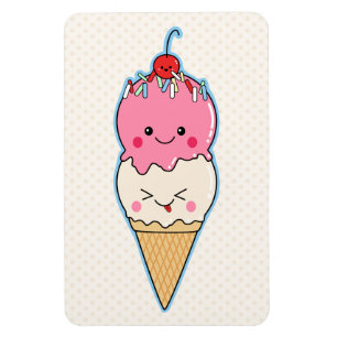 Ímã Sorvete bonito de Kawaii