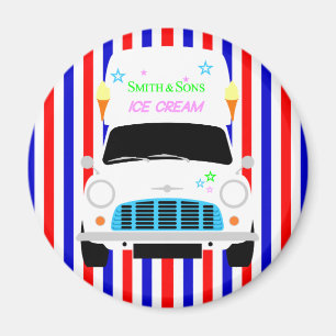 Imã sorvete clássico Austin Mini Van
