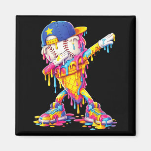 Imã Sorvete de beisebol Dabbing pingando beisebol engr