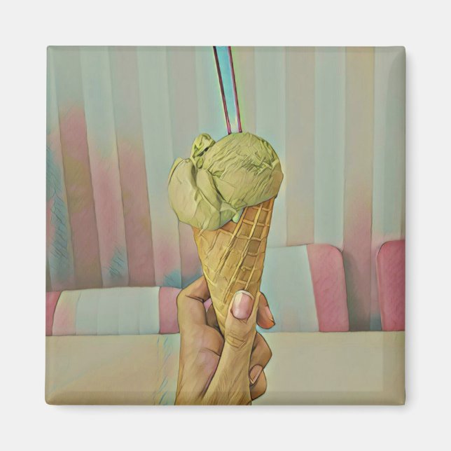 Imã Sorvete de chocolate (Frente)