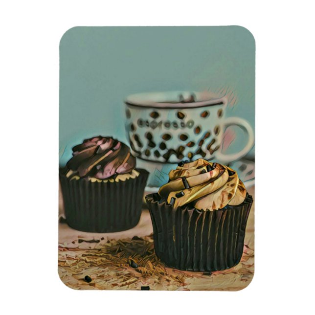 Ímã Sorvete de chocolate (Vertical)