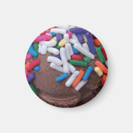 Imã Sorvete de Chocolate Escuro com Espelhos do Arco-Í