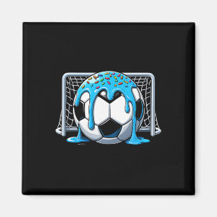Imã Sorvete de futebol gotejamento Futebol Meninos Men