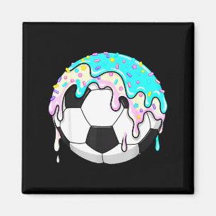 Imã Sorvete de futebol pingando gotejamento esporte gr
