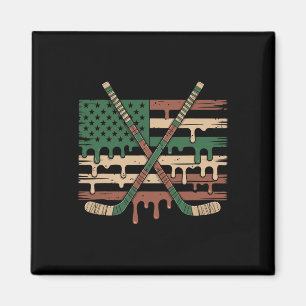 Imã Sorvete De Hóquei Camuflagem Gotejante Bandeira Do