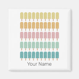 Imã Sorvete de poços de popa Retro Summer Design