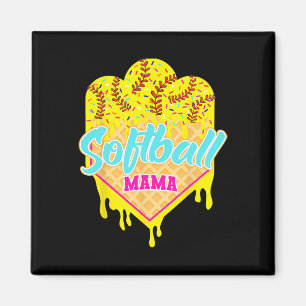 Imã Sorvete de Softbol Derretido Mãe Doce Mãe de Softb