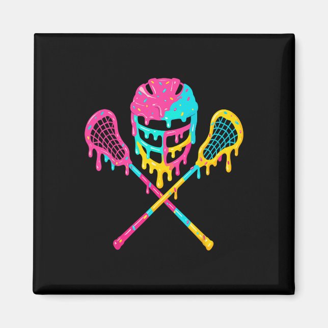 Imã Sorvete do capacete Lacrosse Drip Lax (Frente)