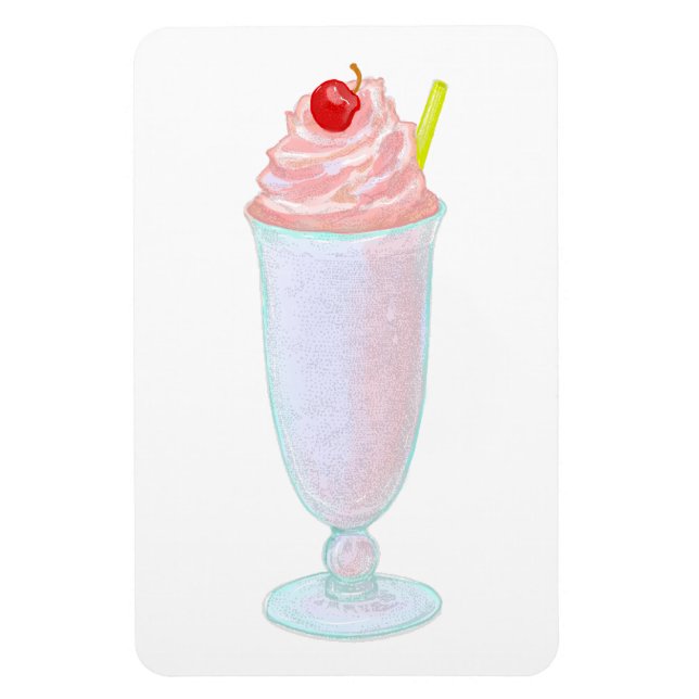 Ímã Sorvete milkshake (Vertical)