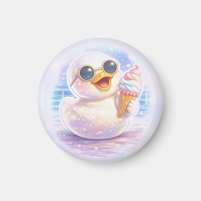 Imã Sorvete Pato Fofo (Frente)