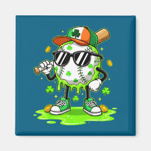 Imã Sorvete pingando beisebol dia de são patrício para