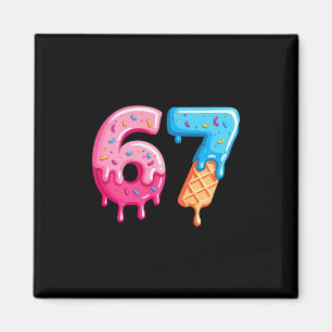 Imã Sorvete Seis Sete Gotejamento Meme Legal 67 Número