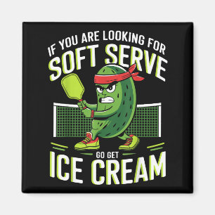 Imã Sorvete soft serve de pickleball para homens mulhe