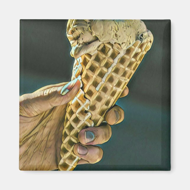 Imã Sorvete sundae para crianças (Frente)