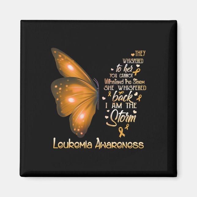 Imã Sou a Borboleta da Consciência da Leucemia (Frente)