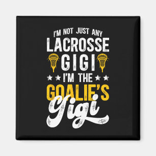 Imã Sou a Lacrosse Goalie Gigi de um Lacrosse Goalkee