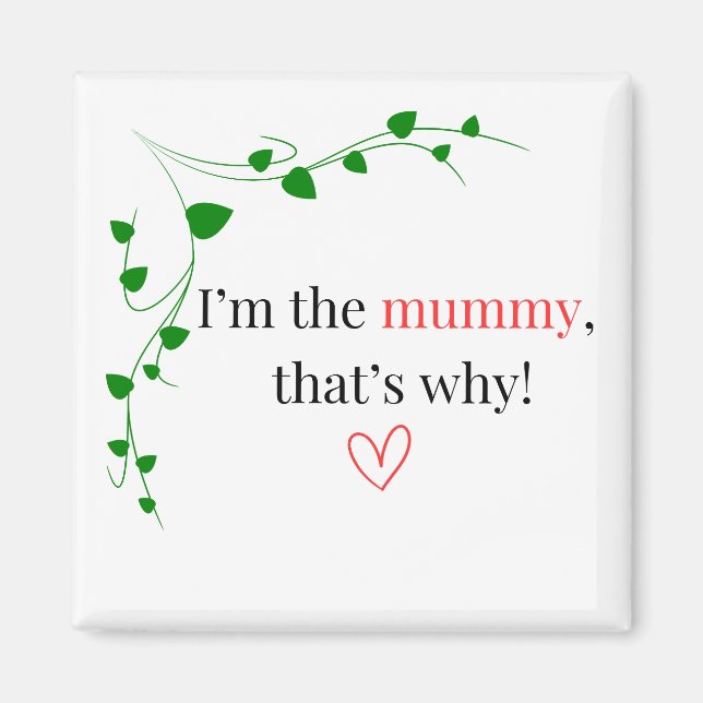 Imã Sou a múmia, é por isso! (Frente)