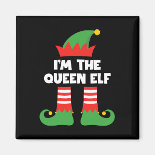 Imã Sou a Rainha Elf Engraçada Grupo Familiar de Xmas