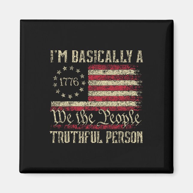 Imã Sou basicamente uma pessoa verdadeira, bandeira do (Frente)