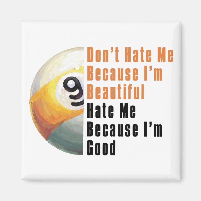 Imã Sou Bonita, Sou Boa 9 Ball (Frente)