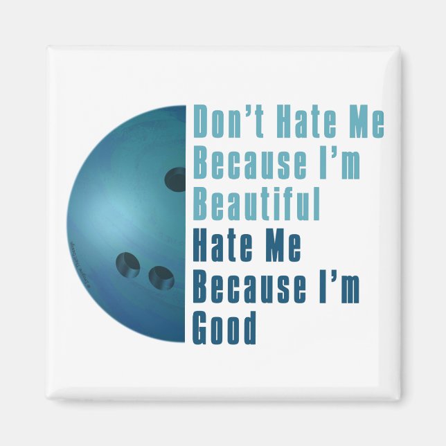 Imã Sou Bonita, Sou Boa Boliche Azul (Frente)