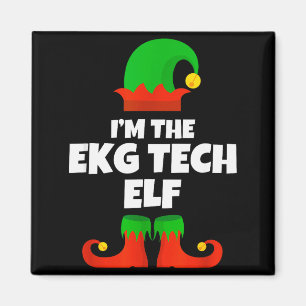 Imã Sou Ekg Tech Elf Família Pijama Natal Eletroca