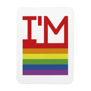 Ímã Sou Gay  Sinalizador arco-íris