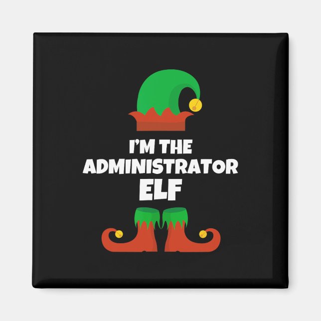 Imã Sou o Administrador da família Elf no Natal (Frente)