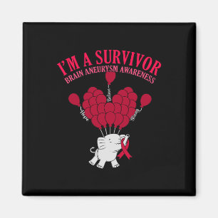 Imã Sou o Survivor Brain Aneurysm Sensibilização Mês A
