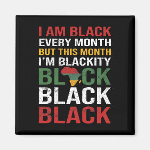Imã Sou Preto Camiseta Todos os Meses Mas Neste Mês Es