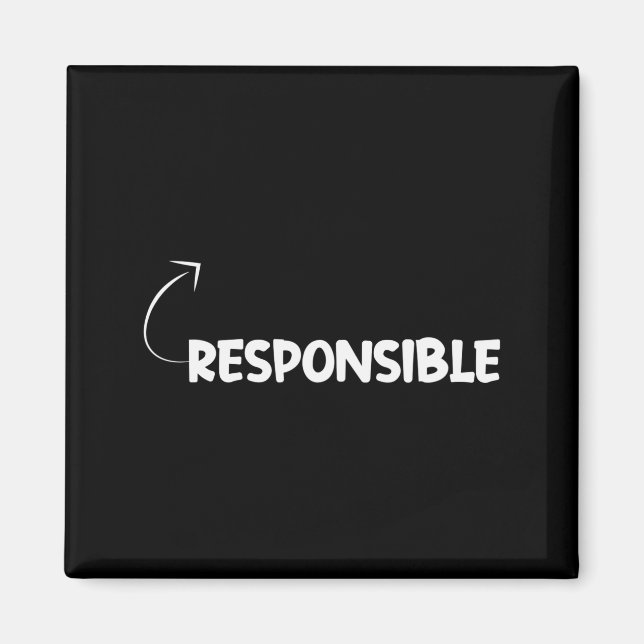 Imã Sou Responsável Referência de Carácter Divertida I (Frente)