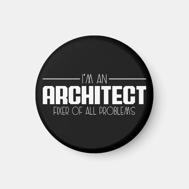 Imã Sou um arquiteto consertador de todos os problemas (Frente)