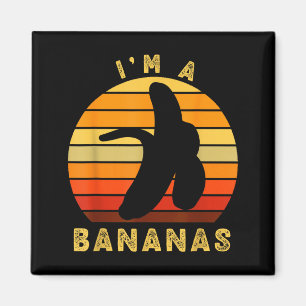 Imã Sou um bananas Piada Retro Vintage Banana Humor So