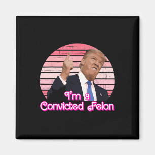 Imã Sou um criminoso condenado Trump Design Vintage