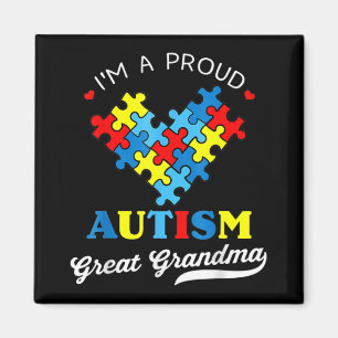 Imã Sou um Excelente orgulhoso vovó Autismo Autistão A