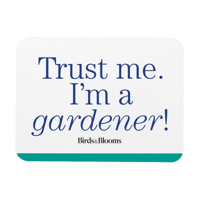 Ímã Sou um Gardener (Horizontal)