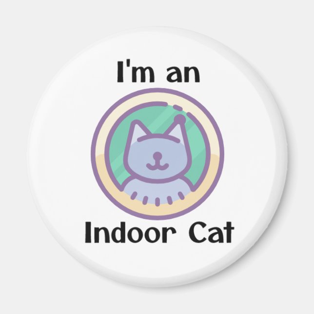 Imã Sou um Gato Indoor (Frente)