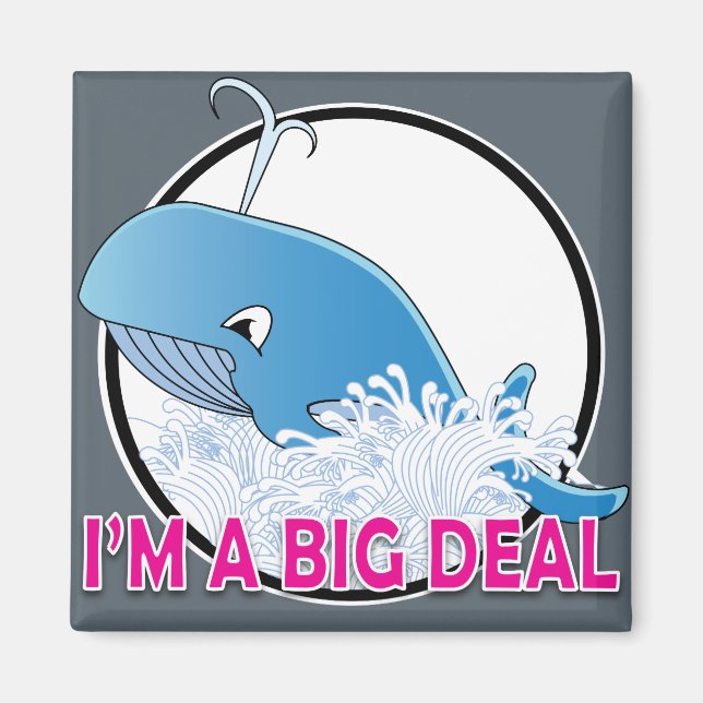 Imã Sou um grande  de 2 polegadas quadradas (Frente)