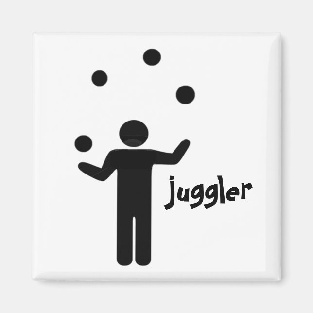 Imã "Sou um Juggler!" Íman (Frente)