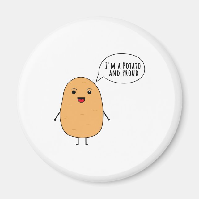 Imã Sou uma batata e orgulhosa (Frente)