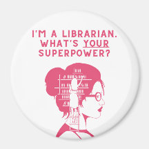 Sou uma Bibliotecária - Ímã