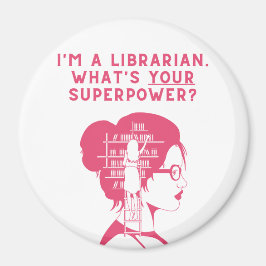 Imã Sou uma Bibliotecária - Ímã