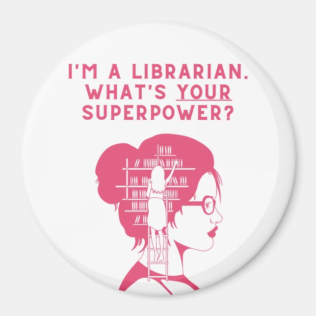 Imã Sou uma Bibliotecária - Ímã (Frente)